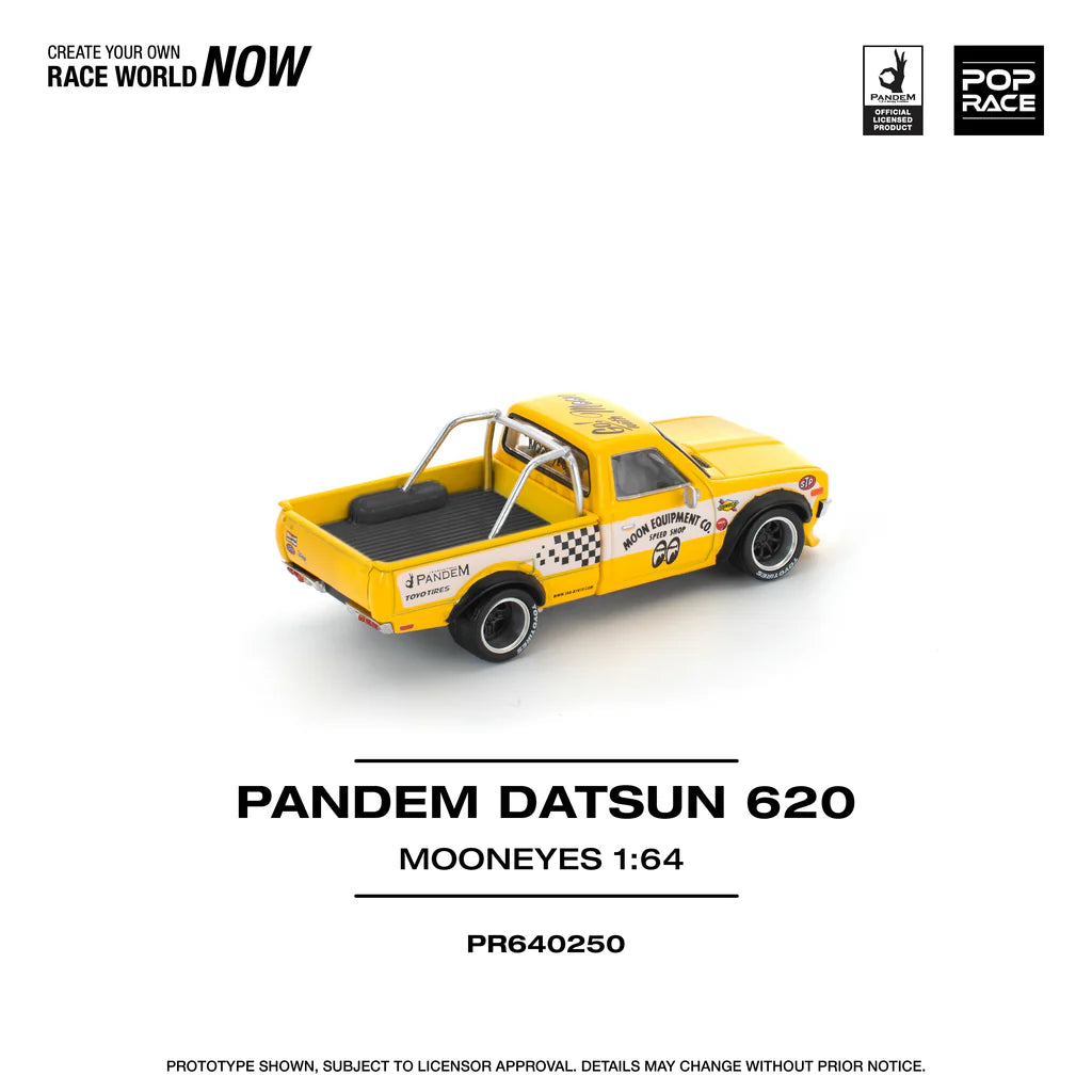 Datsun Pandem 620 Mooneyes diecast rear angle detail
