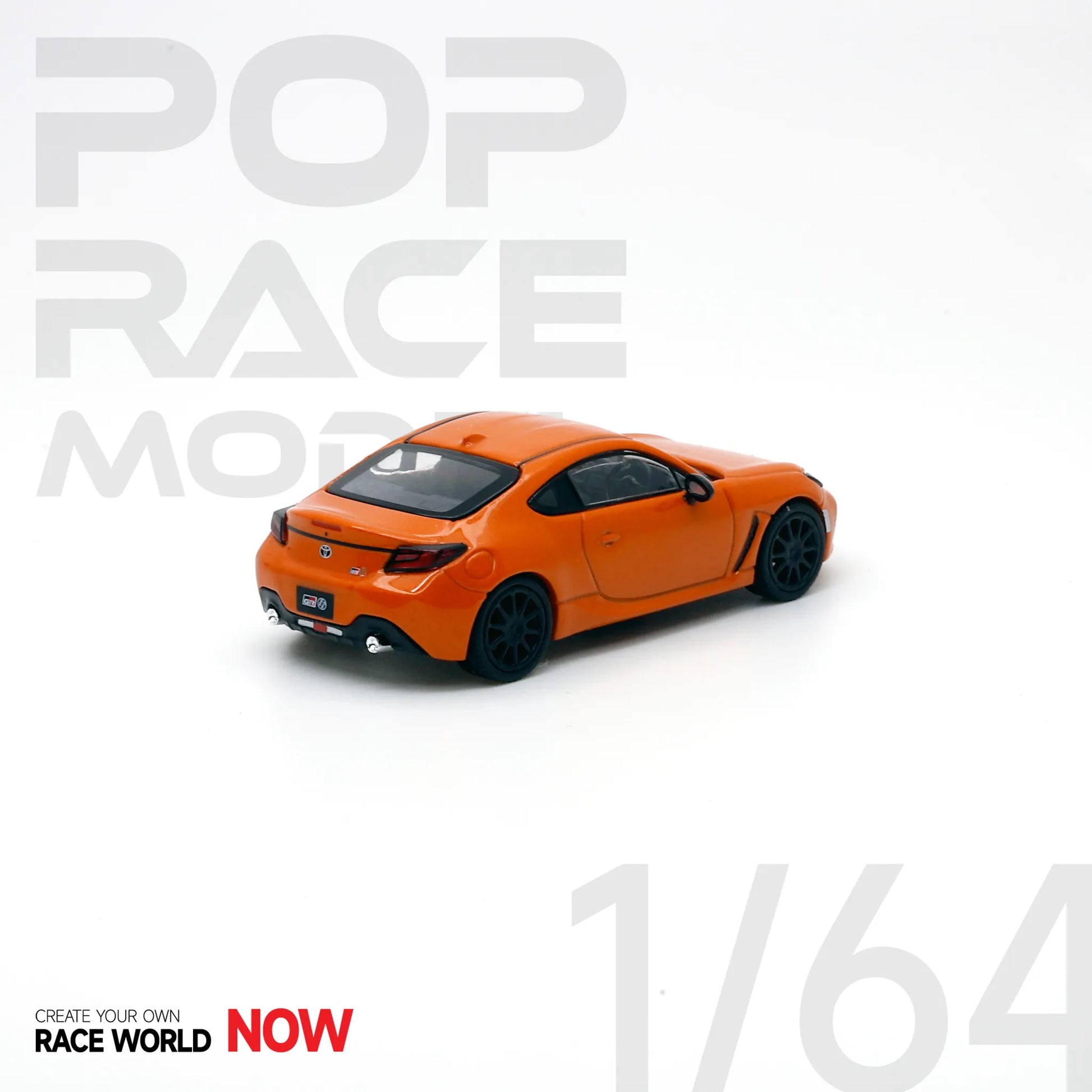 Pop Race Toyota GR86 10th Anniversary Orange model – Rear display view