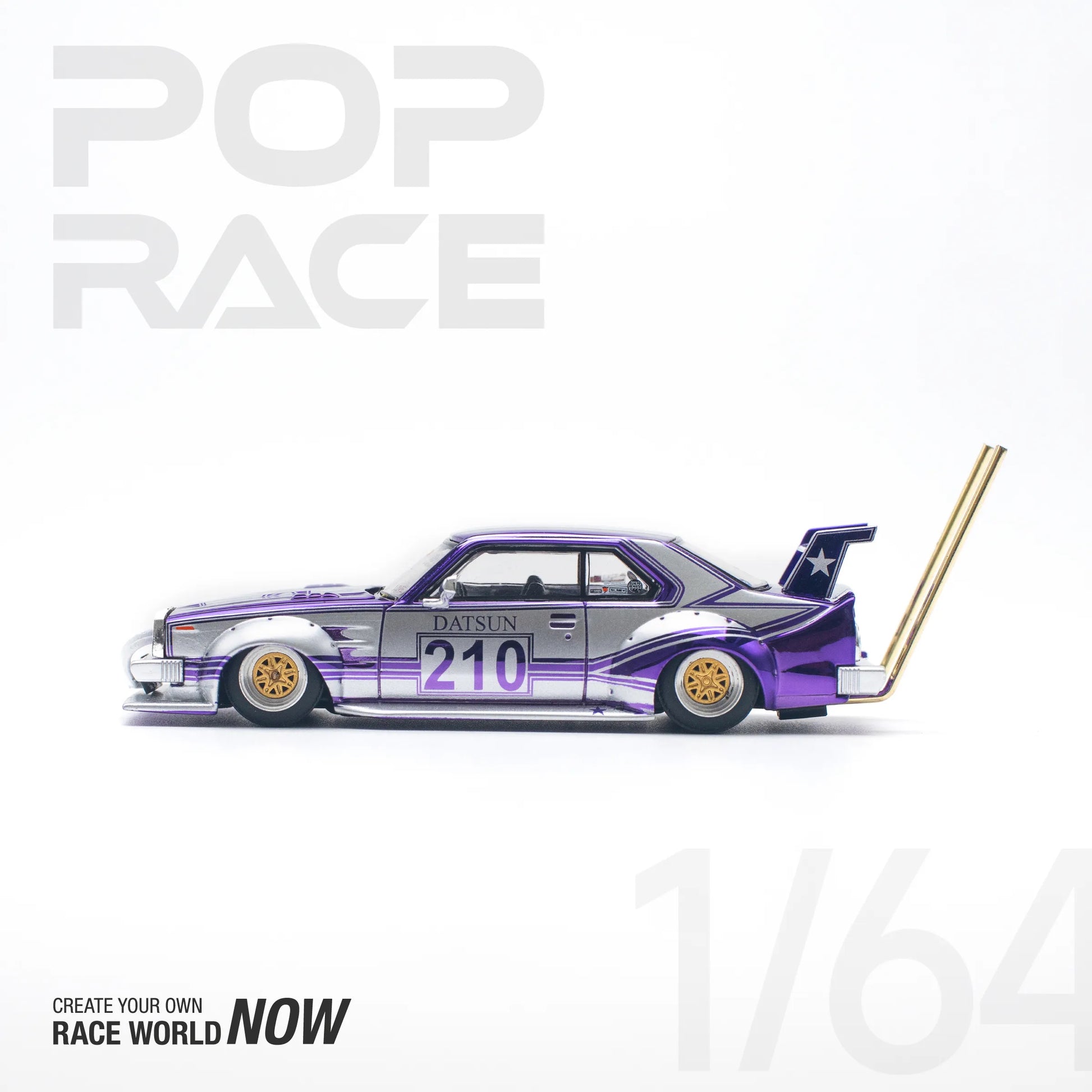 Display setup of Skyline C210 Kaido Racer model car for collectors