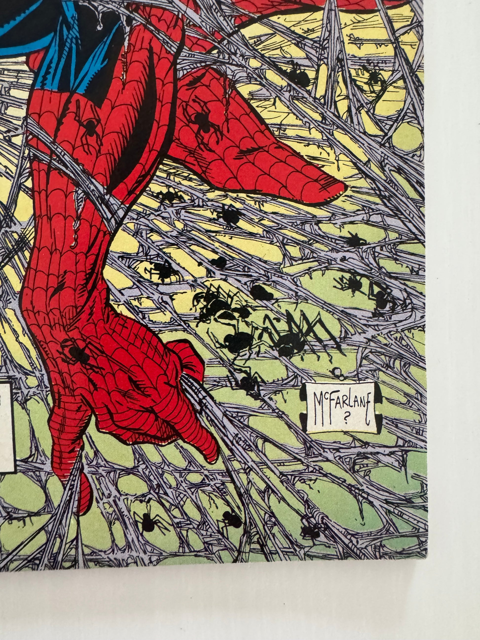 Corner of Spider-Man #1 (1990) comic book, featuring promotional artwork and Marvel branding from the early 1990s.