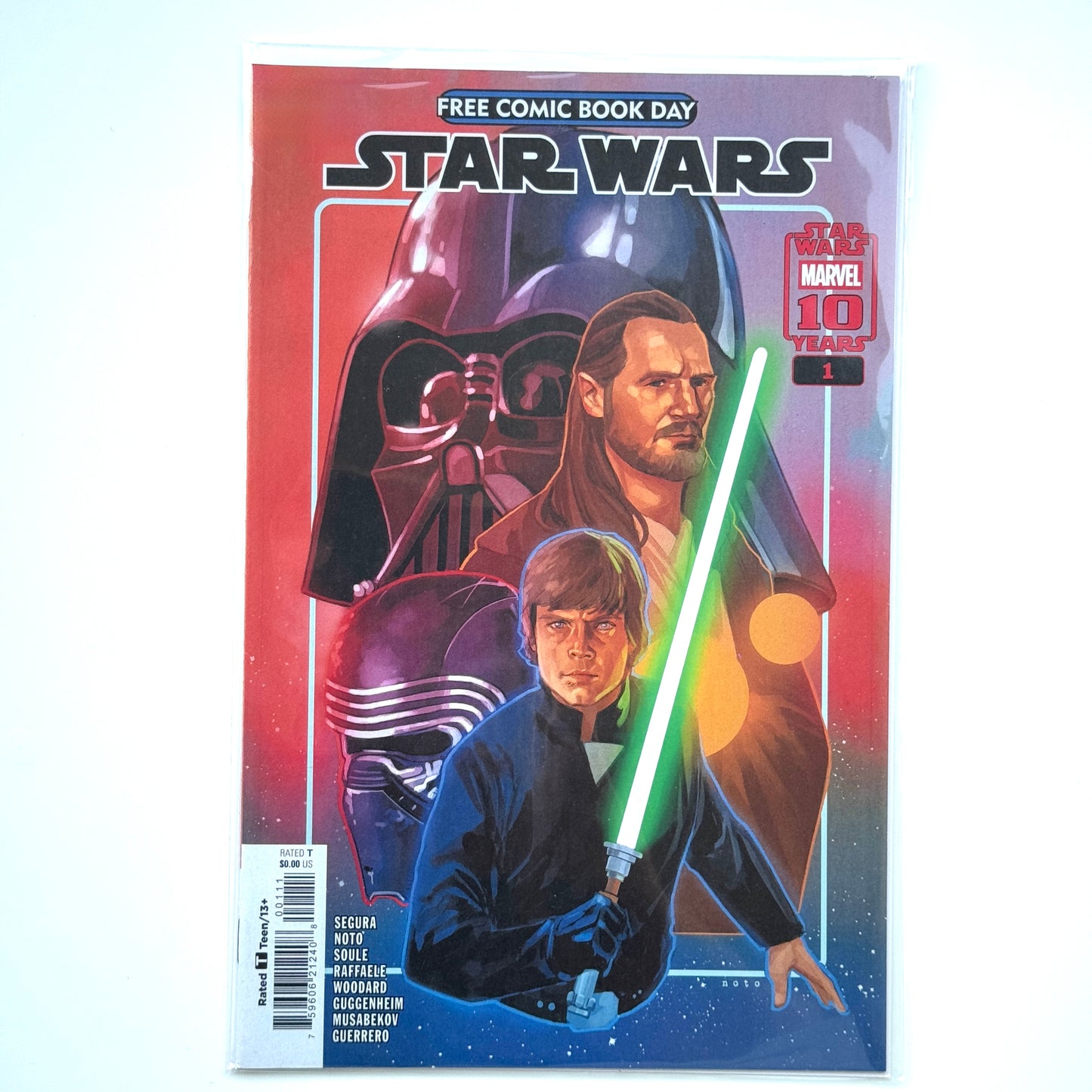 Cover of Star Wars #1 Free Comic Book Day 2025 edition featuring classic Star Wars characters