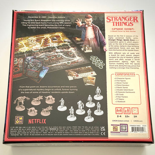 Stranger Things: Upside Down board game back side