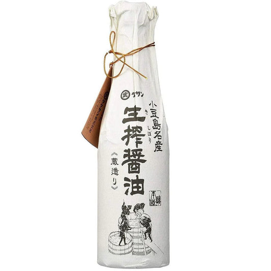 Bottle of Takesan Nama Shibori Soy Sauce 360ml
