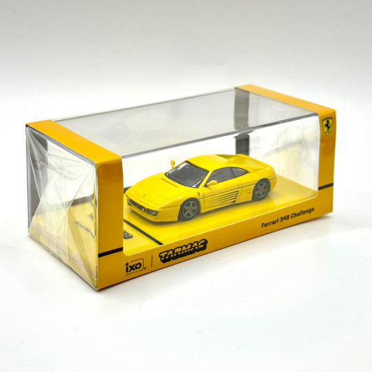 Ferrari 348 Challenge Yellow Tarmac Works packaging angled view