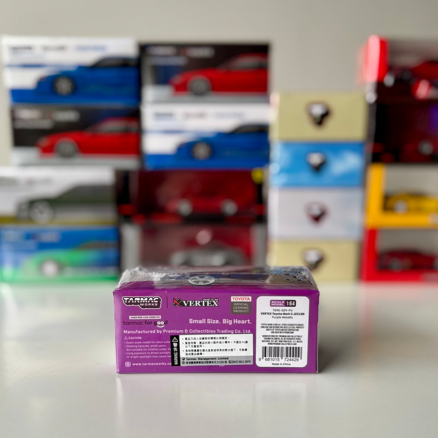 Packaging for Global64 Toyota Mark II Vertex Purple Metallic