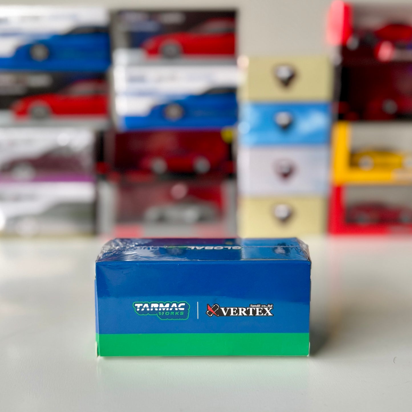 Packaging of Tarmac Works Global64 Silvia S15 Vertex Falken 1:64 diecast
