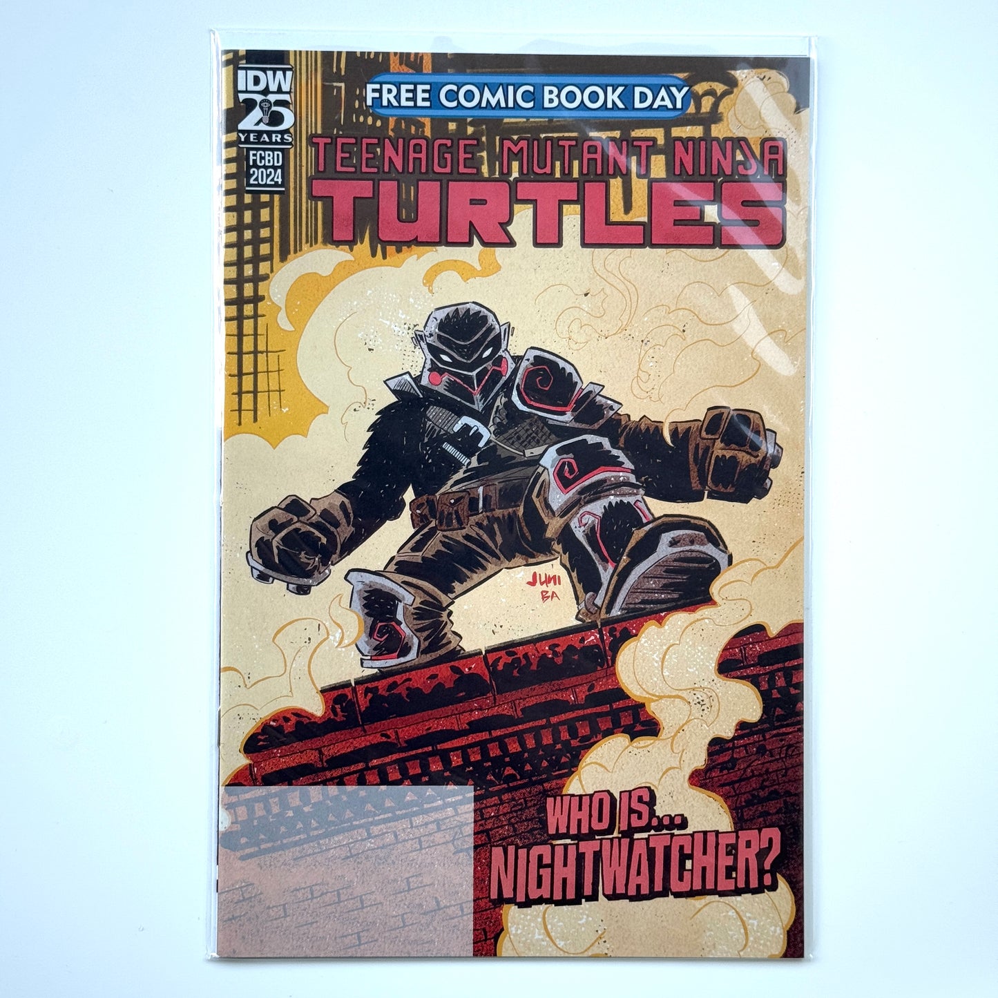Cover of Teenage Mutant Ninja Turtles #1 (2024) FCBD comic featuring Nightwatcher – IDW Publishing