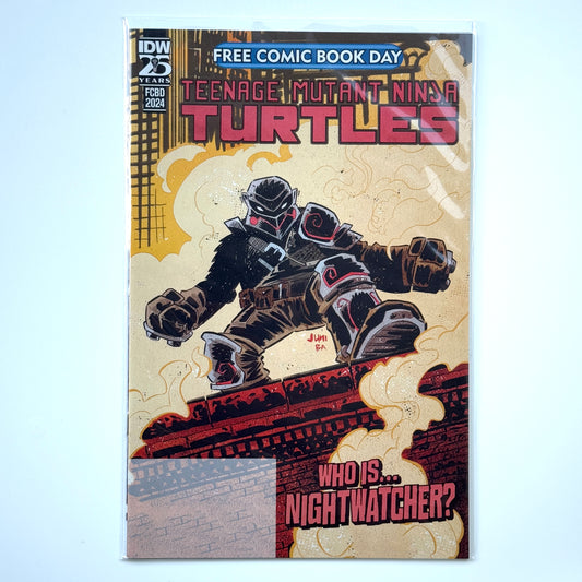 Cover of Teenage Mutant Ninja Turtles #1 (2024) FCBD comic featuring Nightwatcher – IDW Publishing