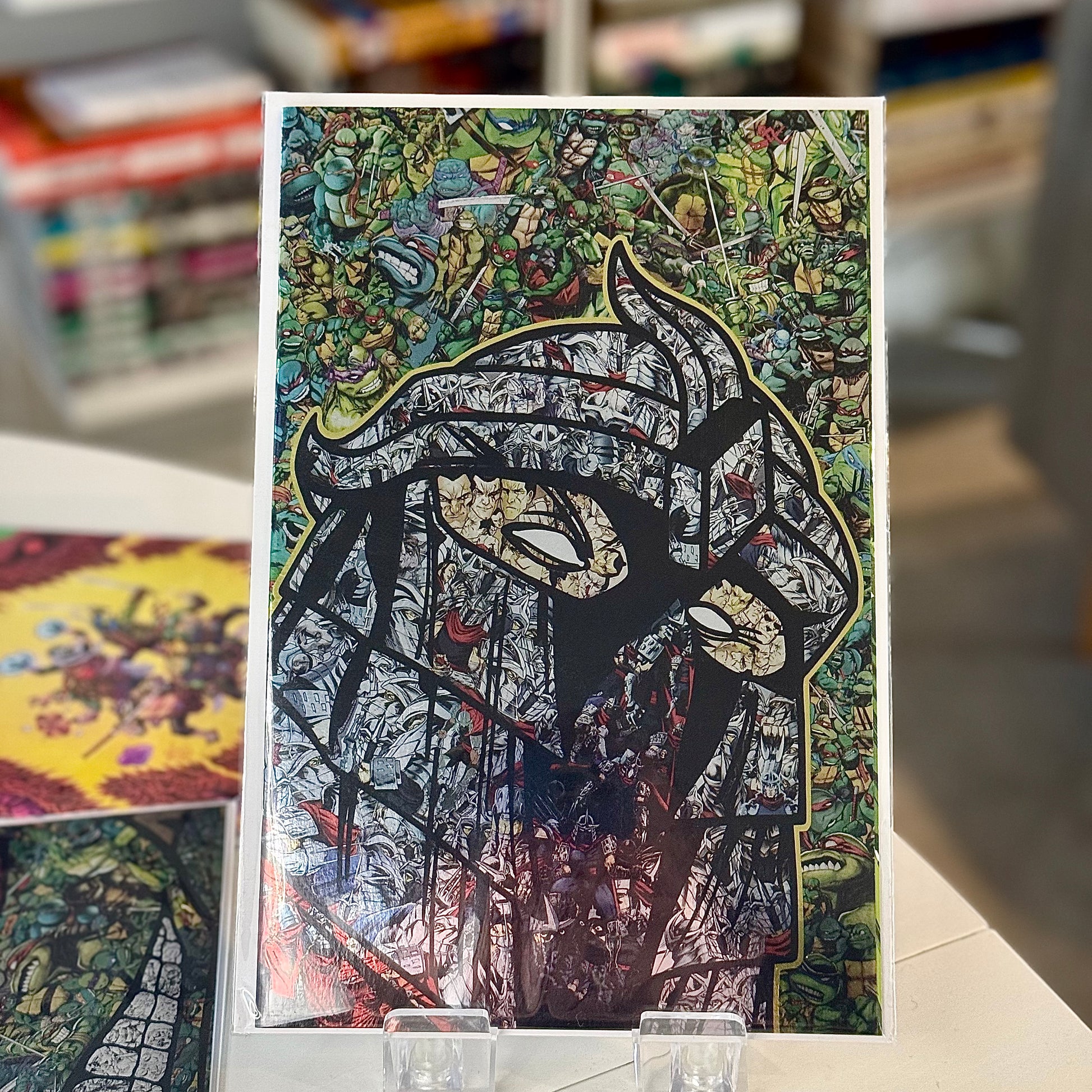 Teenage Mutant Ninja Turtles #1 Pascal Garcin Shredder Foil Virgin Variant Front Cover