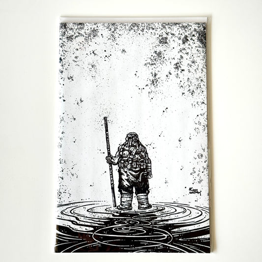 Teenage Mutant Ninja Turtles #150 (2024) 1:50 Kevin Eastman B&W Variant Cover – IDW Publishing