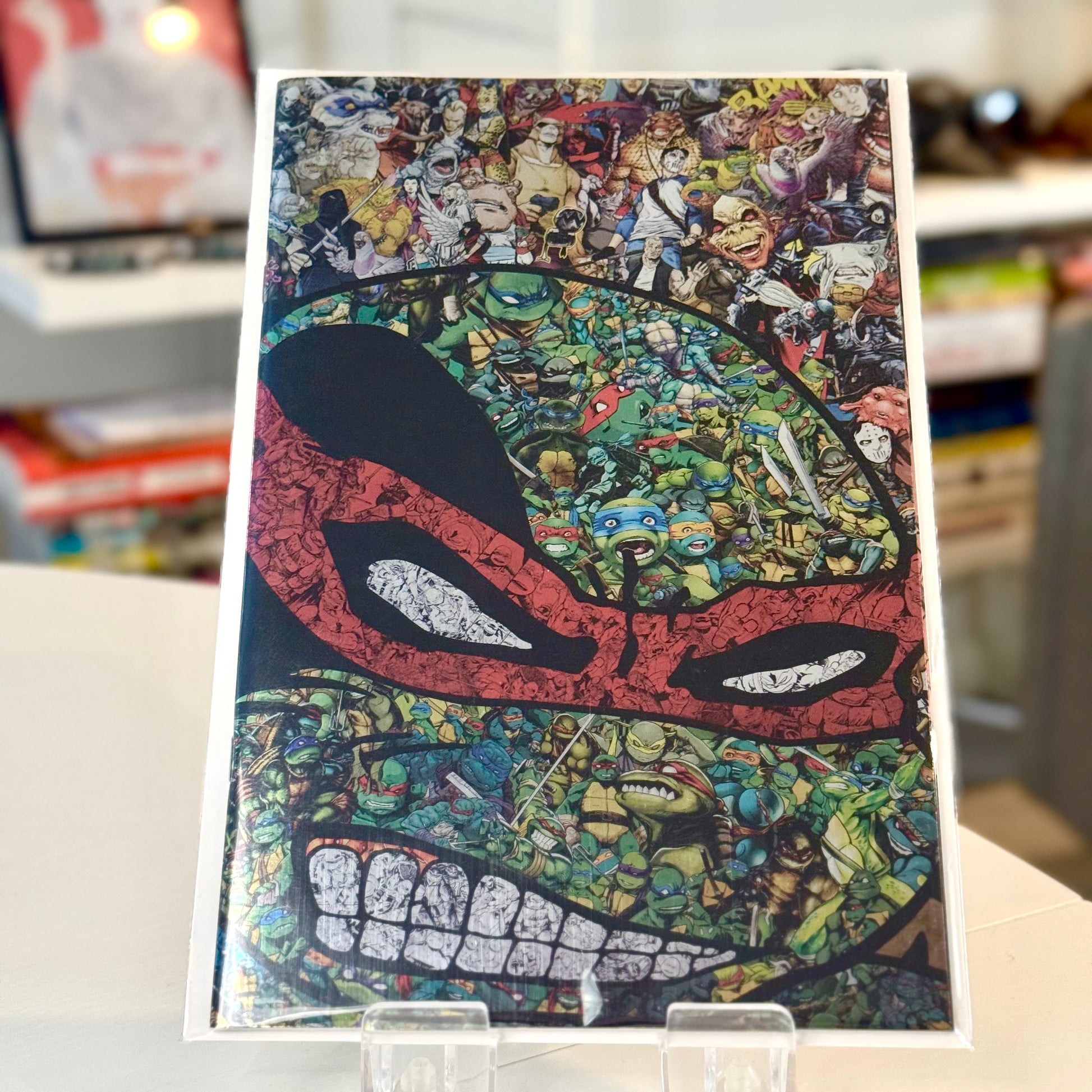 Teenage Mutant Ninja Turtles #150 Mr. Garcin Foil Virgin Variant Front Cover