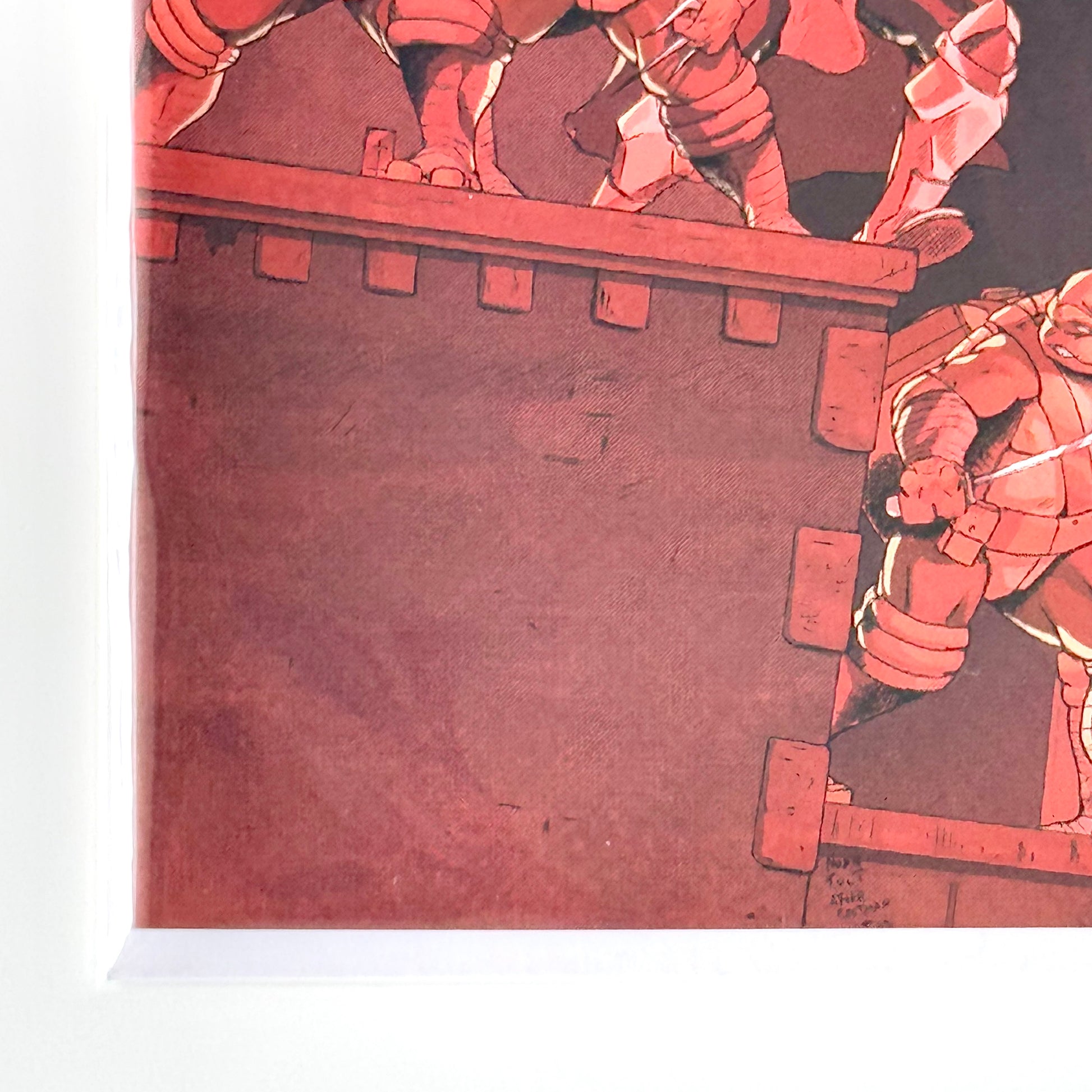 Bottom left corner detail of Teenage Mutant Ninja Turtles Armageddon Game #1 Sult Variant