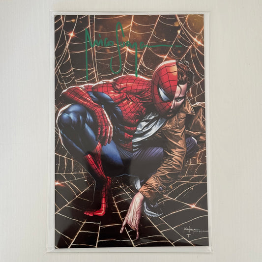 Ultimate Spider-Man #7 signed Mico Suayan virgin variant cover – Marvel Comics 2025