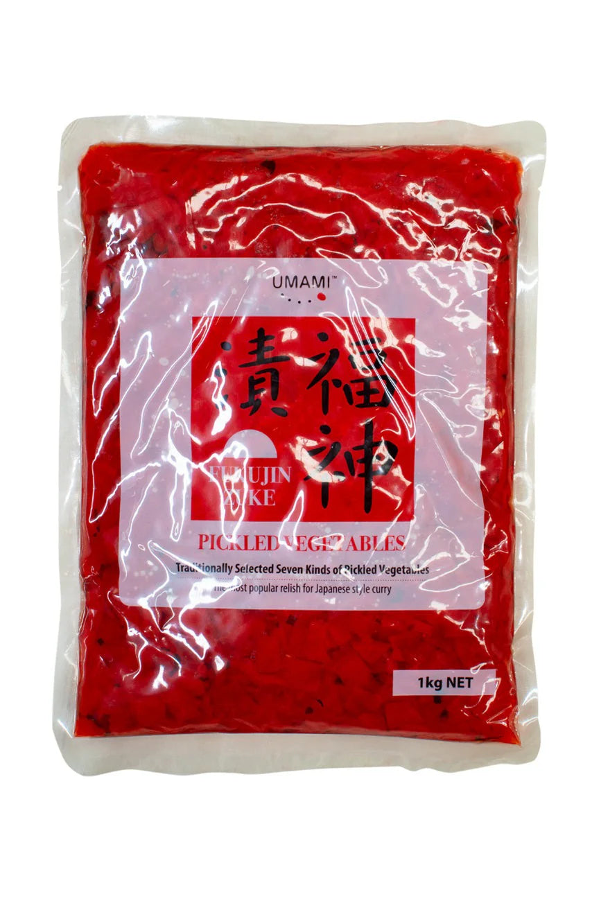 Pack of Umami Fukujin Zuke Japanese pickled vegetables 1kg