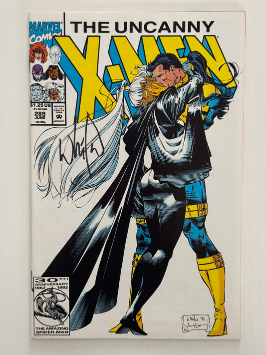 Front cover of The Uncanny X-Men #289 comic book signed by Whilce Portacio