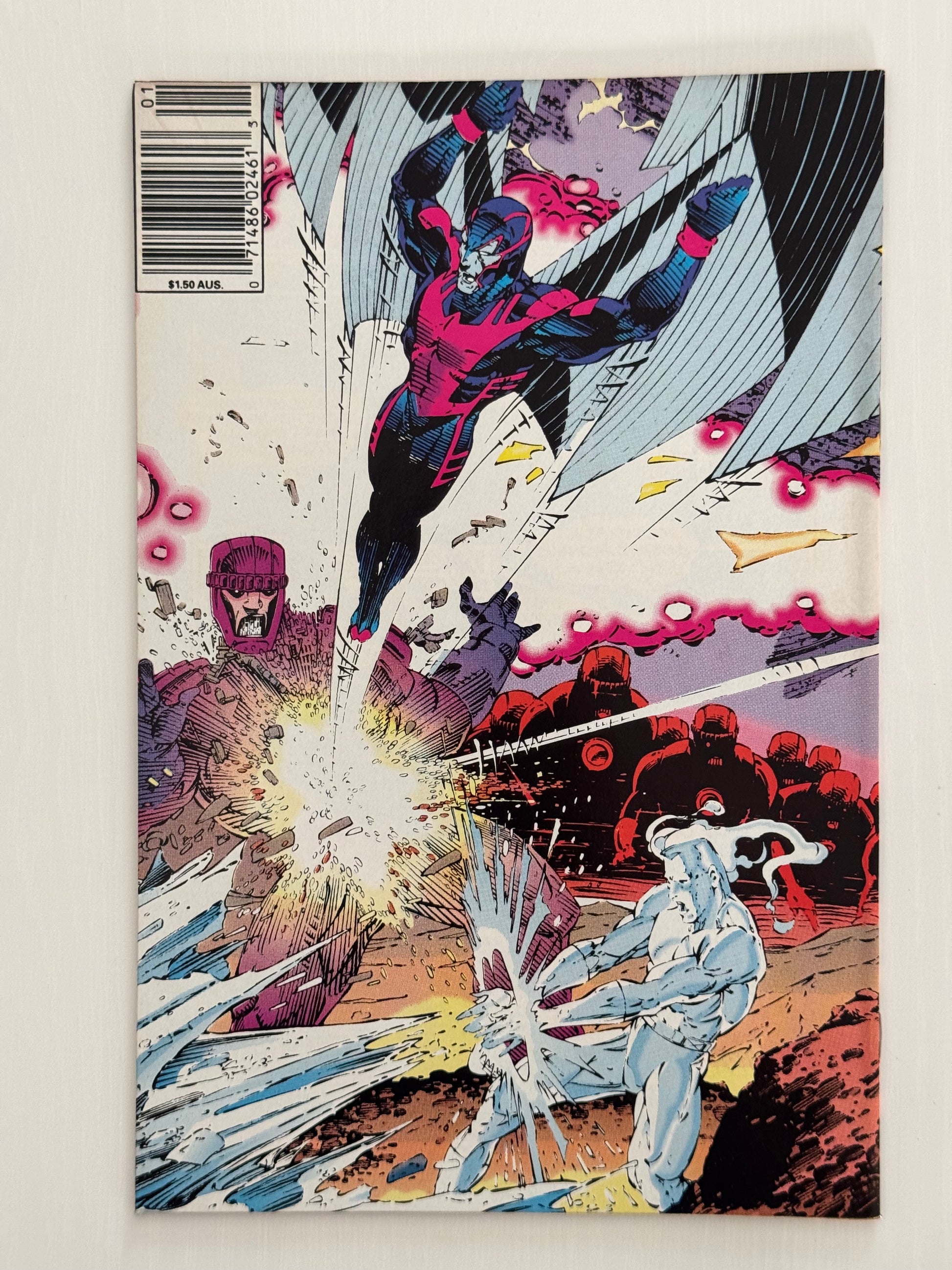 Back cover of The Uncanny X-Men Issue #281 (1991) comic book.