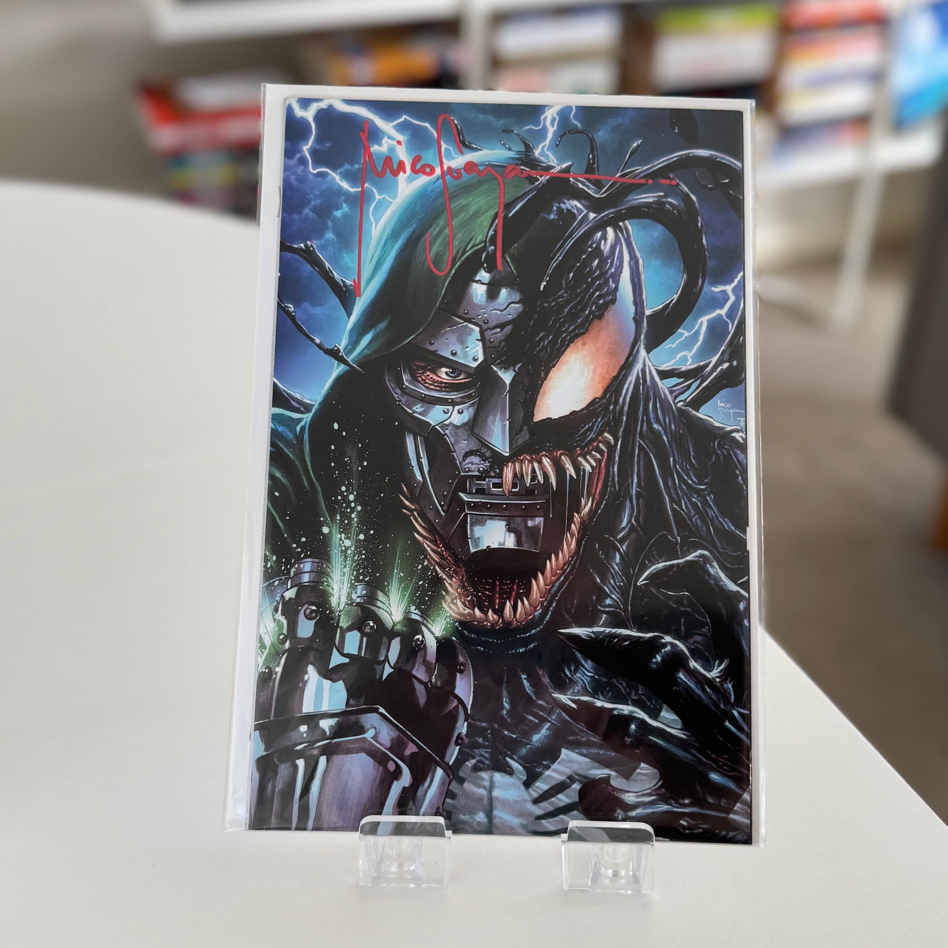 Venom: Lethal Protector II #1 Big Time Collectibles Virgin Variant by Mico Suayan – Marvel Comics 2023