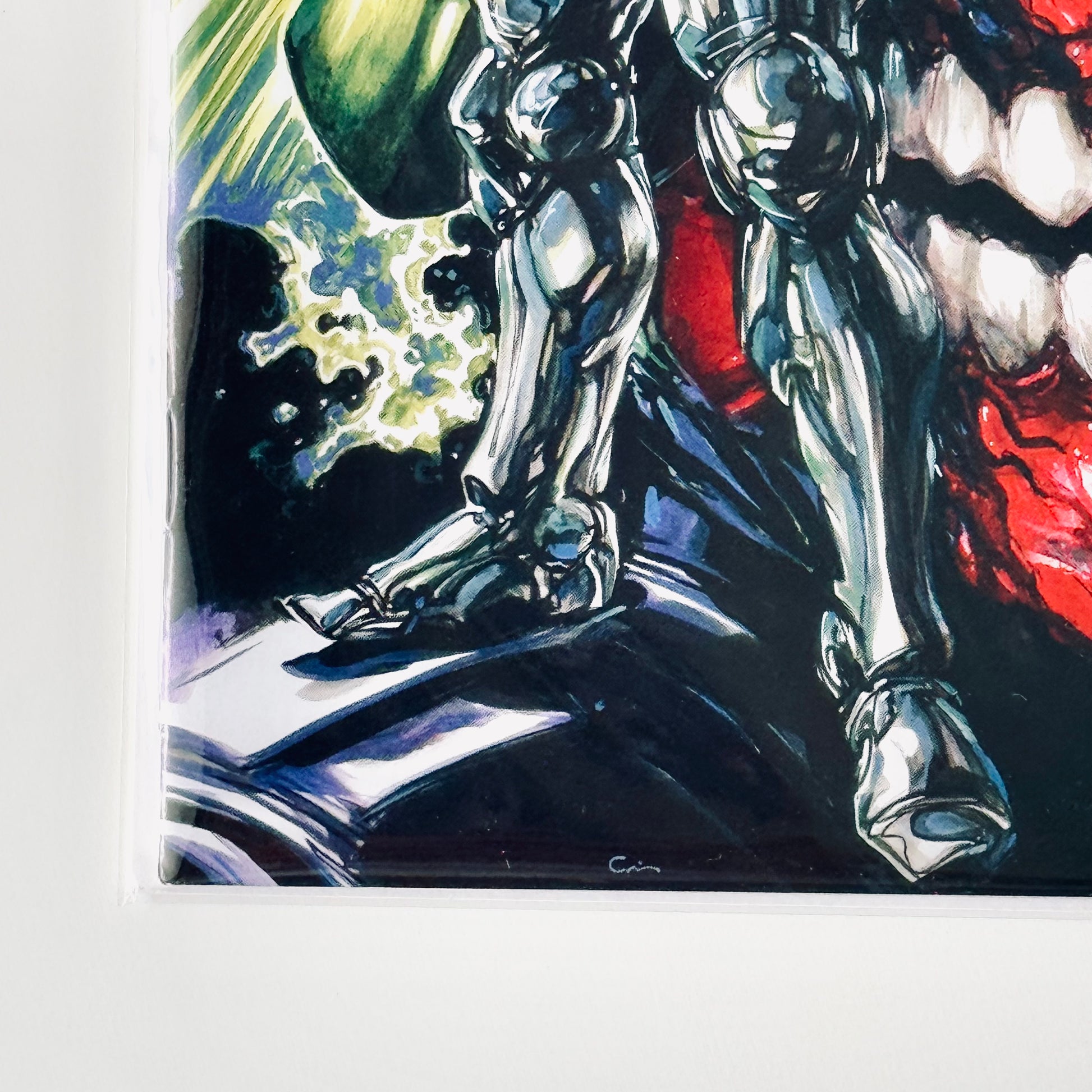 Bottom left corner close-up of Wastelanders: Doom #1 Variant Comic by Clayton Crain