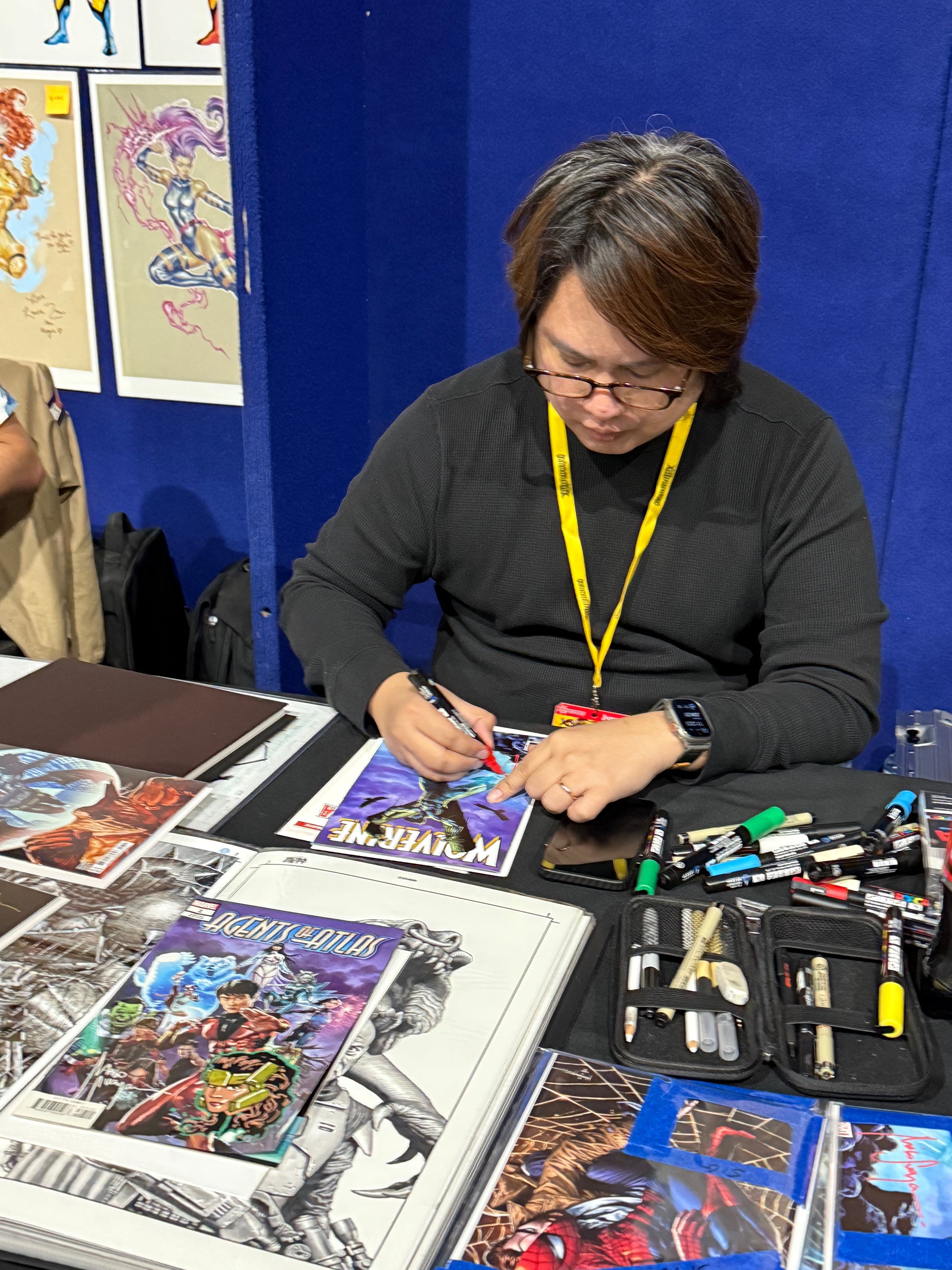 Wolverine #1 Big Time Collectibles Mico Suayan signed variant cover – Marvel Comics 2024