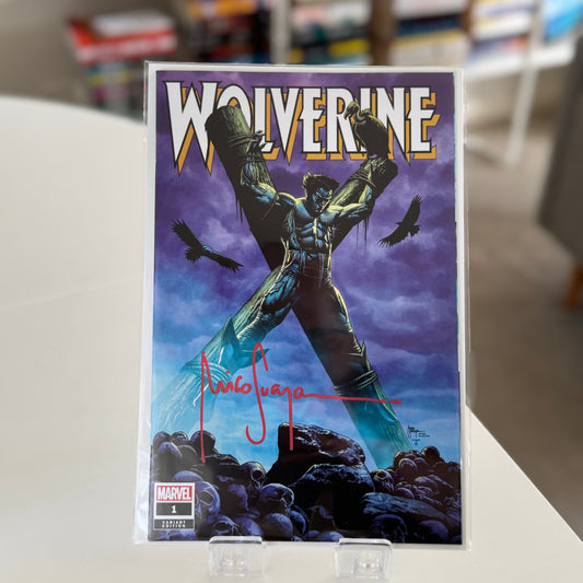 Wolverine #1 Big Time Collectibles Mico Suayan signed variant cover – Marvel Comics 2024