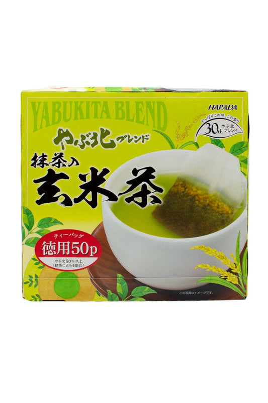 Yabukita Genmaicha with Green Tea Powder Tea Bags 50 Count