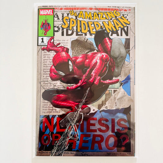 Main cover image of Amazing Spider-Man #1 Clayton Crain Variant limited to 888 copies with COA.