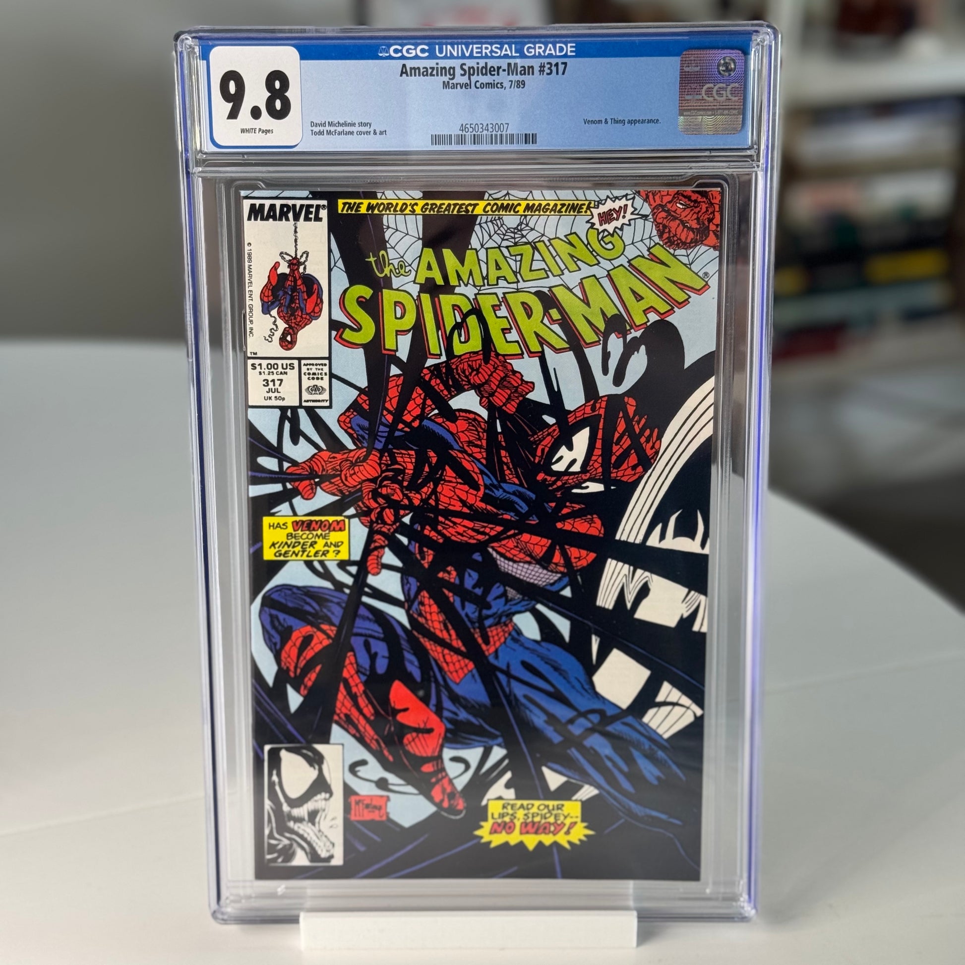 Amazing Spider-Man #317 CGC 9.8 graded Marvel comic Venom appearance