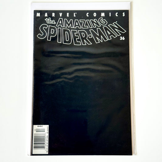 The Amazing Spider-Man #36 Newsstand Edition 2001 – 9/11 World Trade Center Tribute Issue with black cover