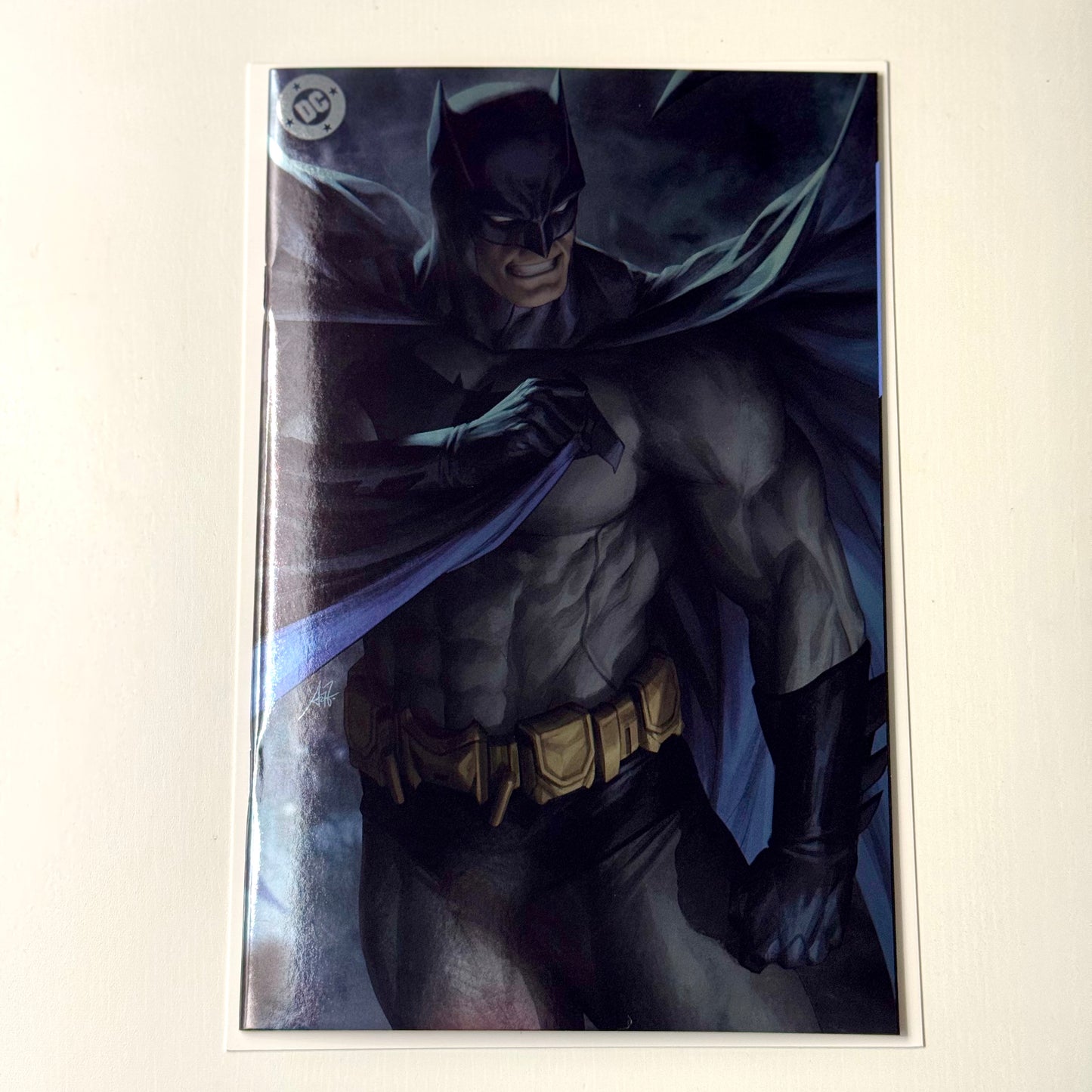 Batman #1 (2025) Cover J wraparound foil variant by Artgerm – DC Showcase edition