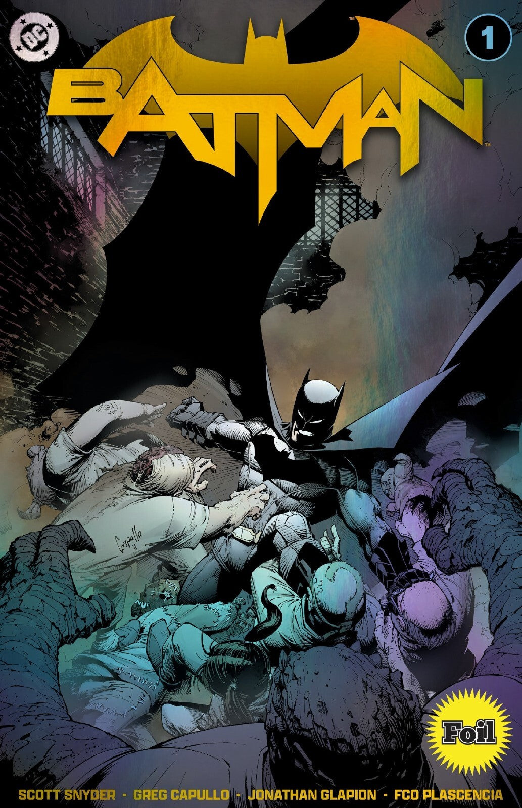 Batman #1 New 52 MEGACON 2025 Greg Capullo Gold Foil Variant front cover