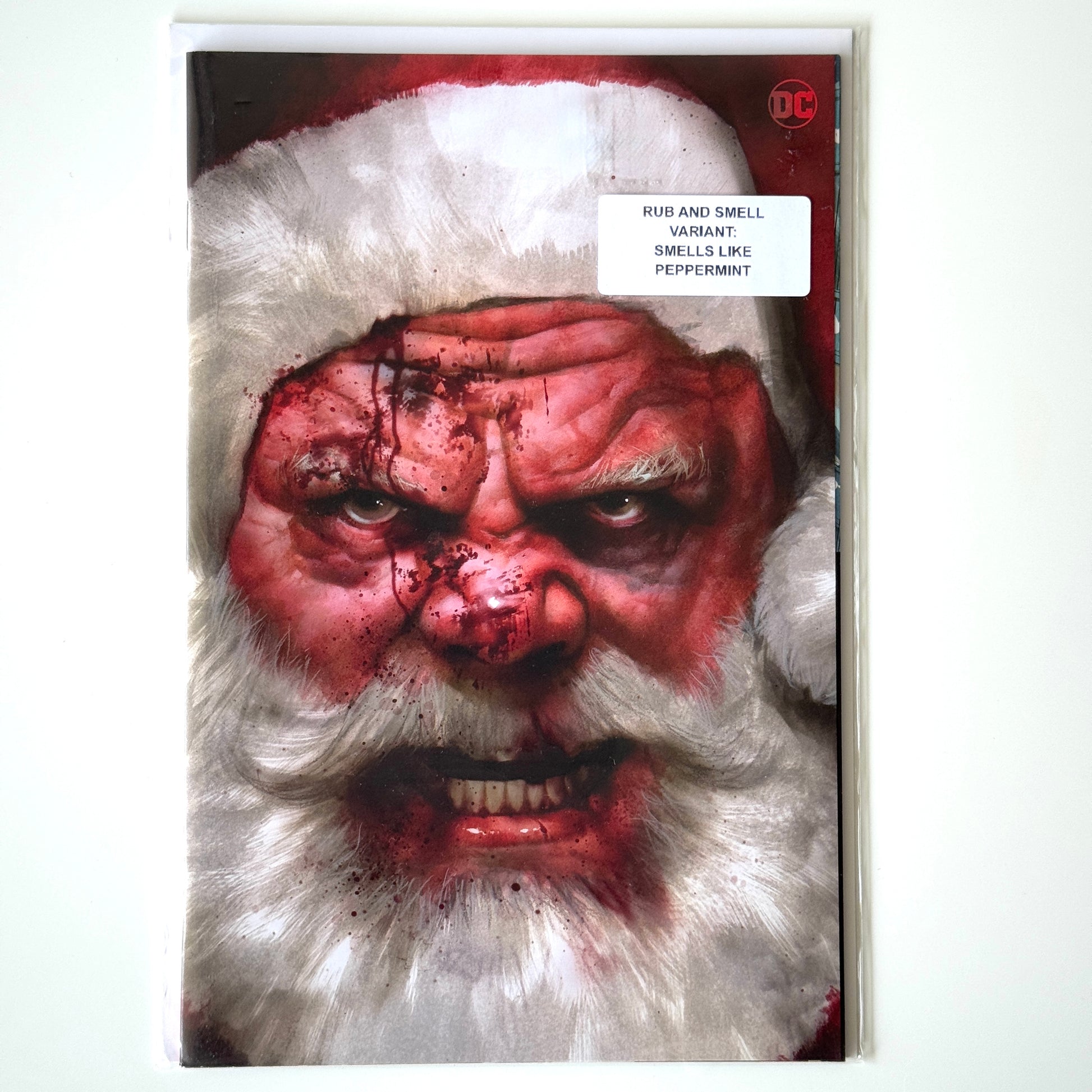 Batman/Santa Claus: Silent Knight #1 Rub & Smell Variant – DC Comics 2023 Holiday Special Cover