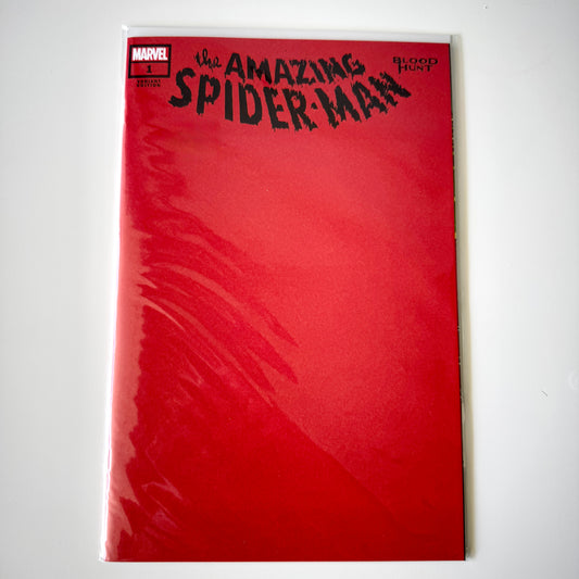 Blood Hunt The Amazing Spider-Man #1 Blood Red Blank Sketch Variant 2024 Marvel Comics