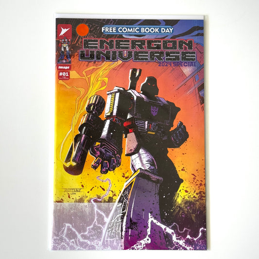 Cover of Energon Universe #1 2024 Free Comic Book Day special by Image Comics