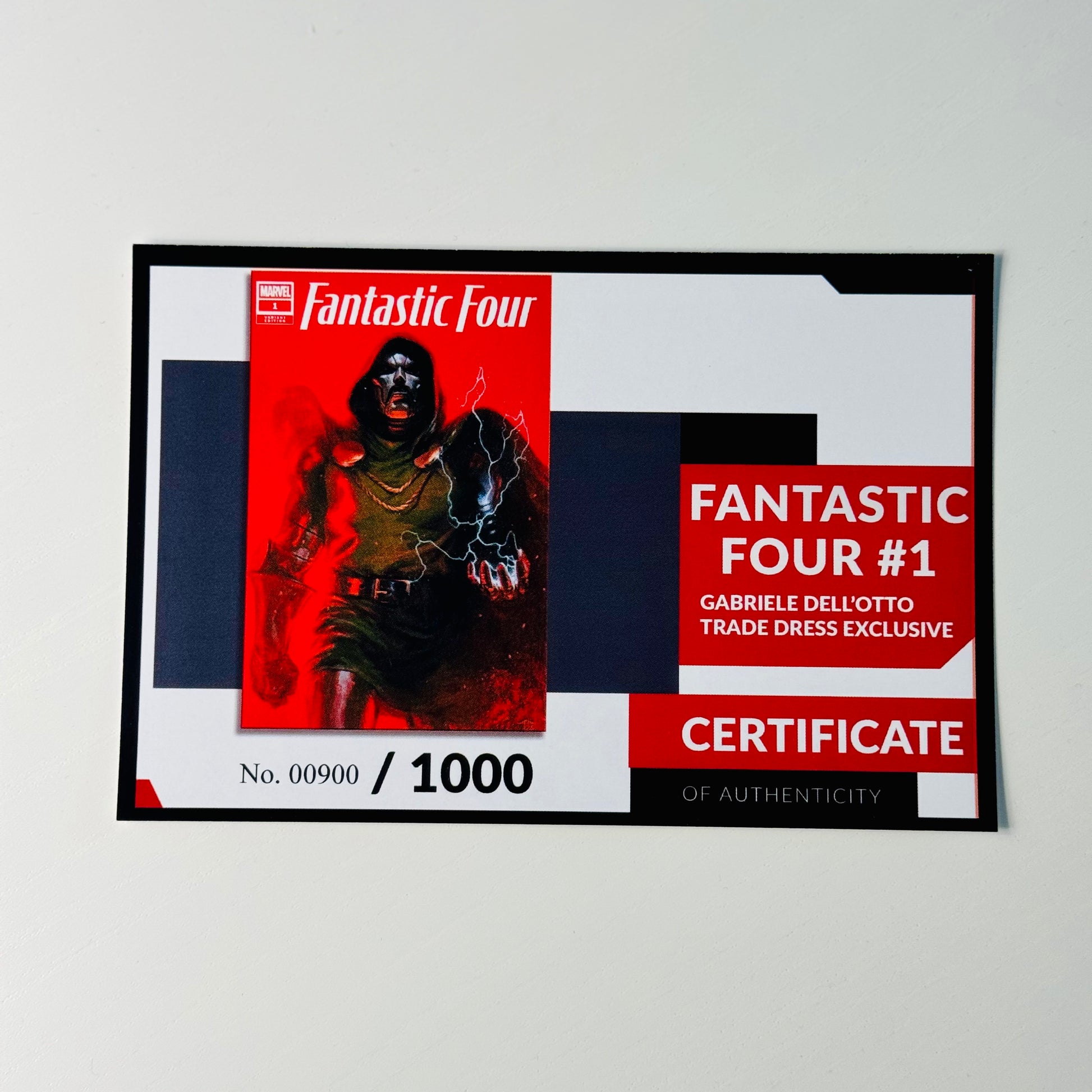 CGC graded 9.8 slab of Fantastic Four #1 Legacy 727 comic book certificate