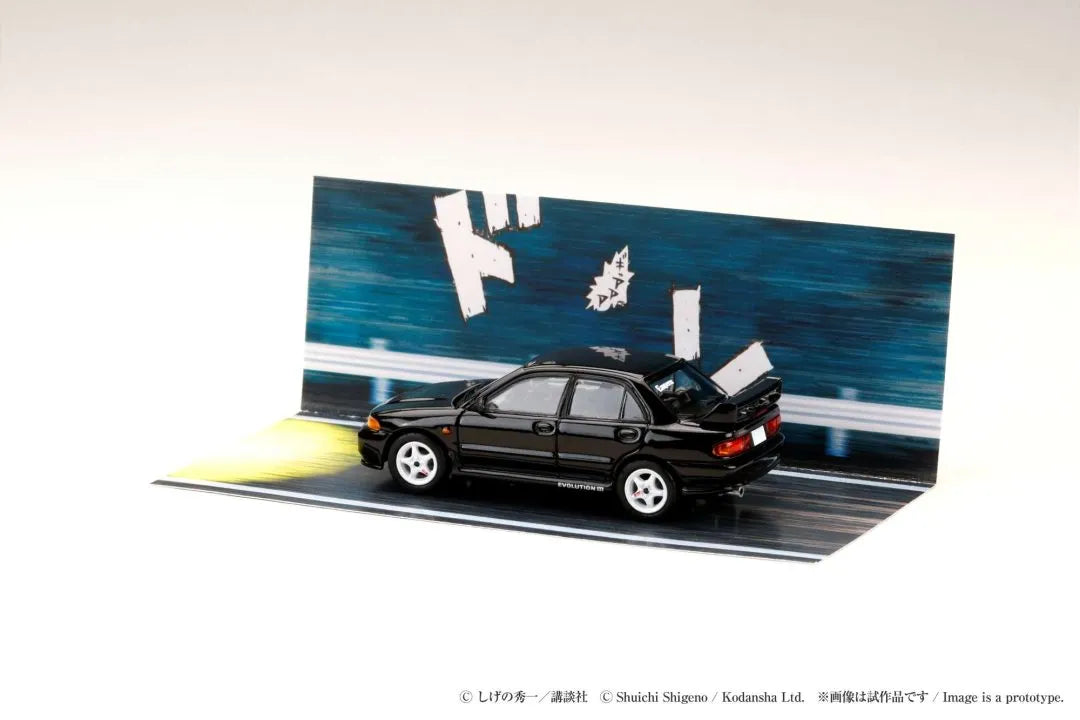 Initial D Evo III RS diecast rear angle detail