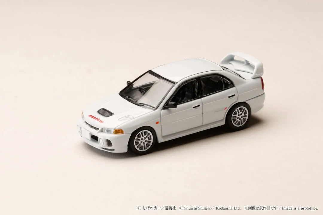 Initial D Evo IV RS diecast model top view