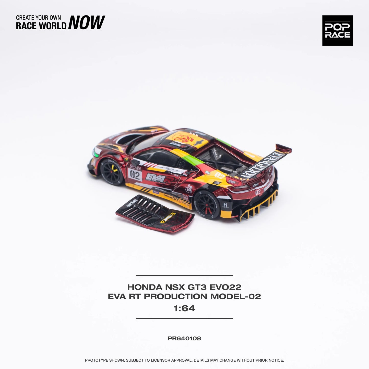 Unboxed Honda NSX GT3 EVO EVA RT Production diecast model