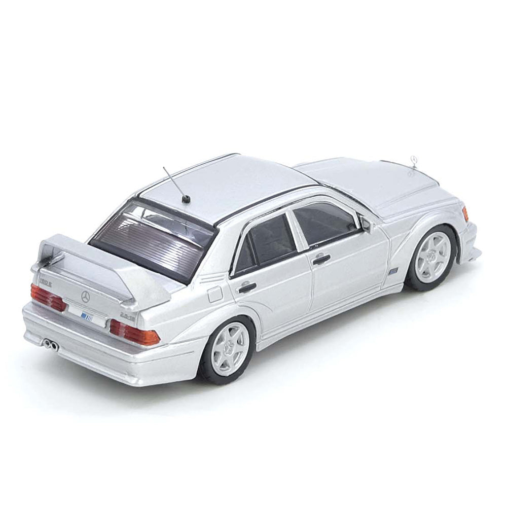 Mercedes-Benz 190E Silver rear angle Inno64 diecast model