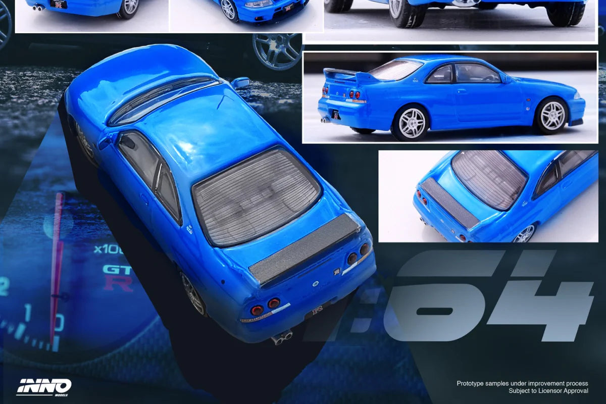 Nissan Skyline GT-R R33 Championship Blue 1:64 diecast model