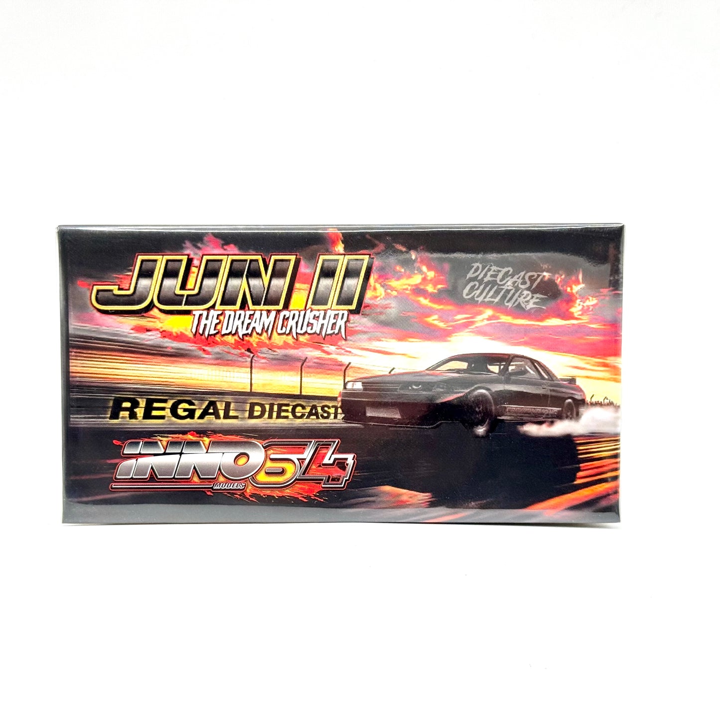 Inno64 Nissan Skyline GT-R R32 JUNII Australian Special Edition box front view 1:64 diecast model car