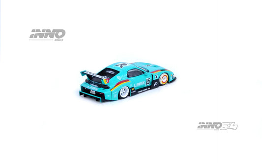 Rear view of INNO64 Mazda RX-7 LB-Super Silhouette