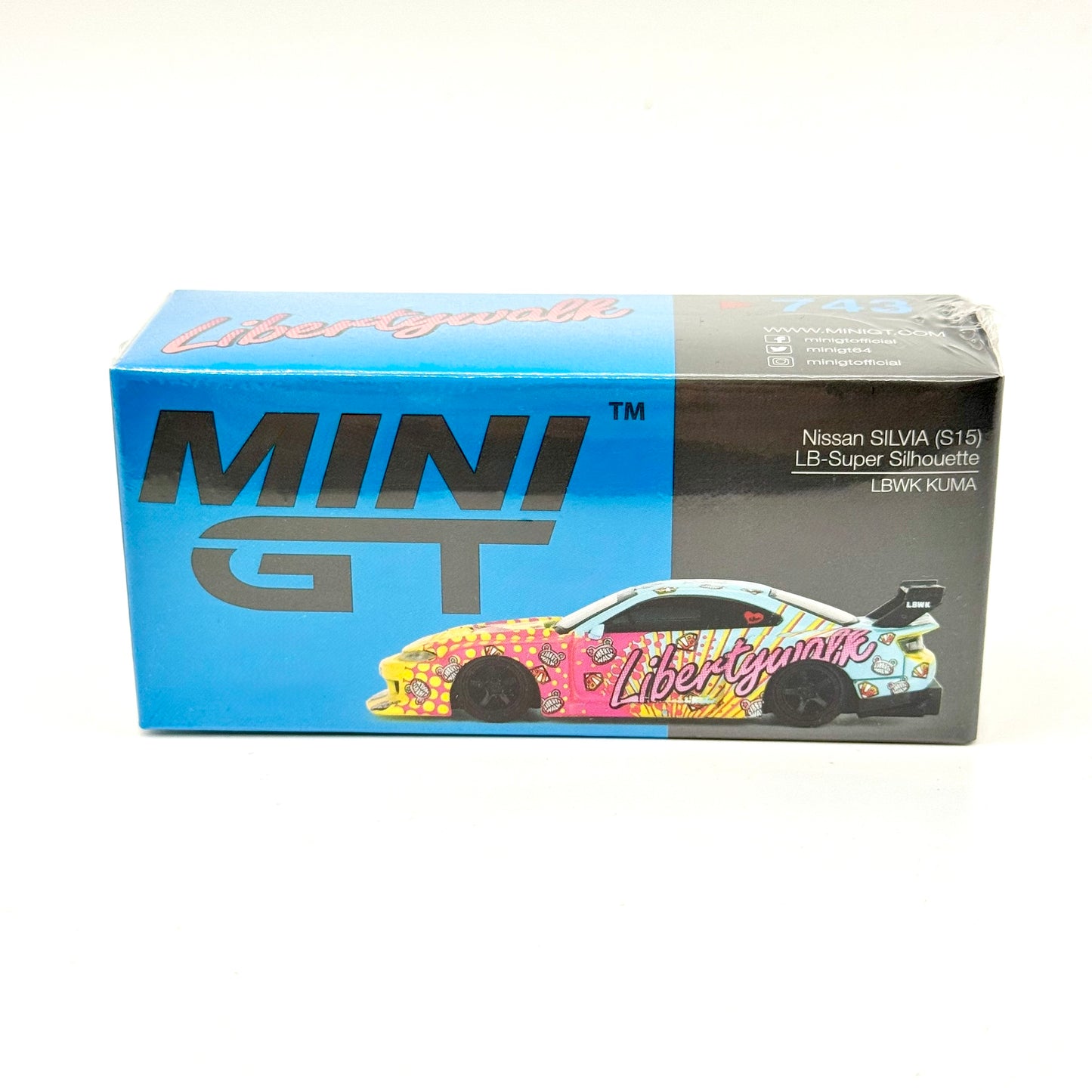 Mini GT MGT00743 Nissan Silvia S15 LB Super Silhouette KUMA 1:64 diecast box front