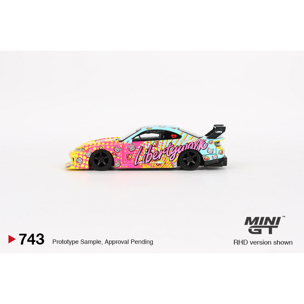 Nissan Silvia S15 LB Super Silhouette KUMA 1:64 diecast left side profile