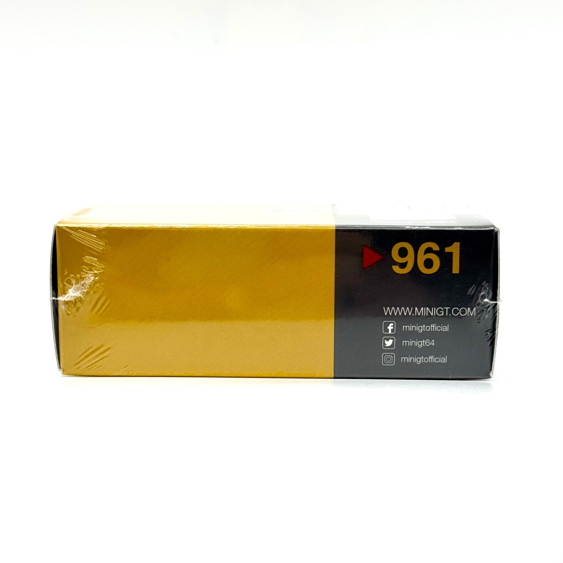Top Secret Supra GT-300 Gold Mini GT packaging angled view