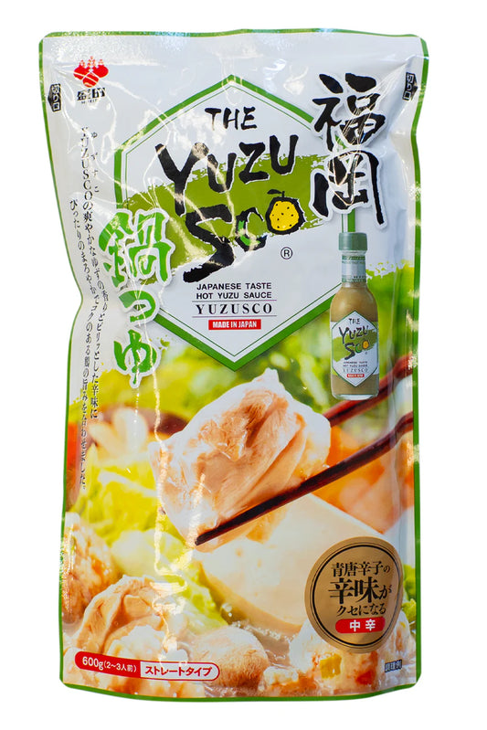 Bottle of Morita Yuzu Sco nabe hot pot soup base 600g