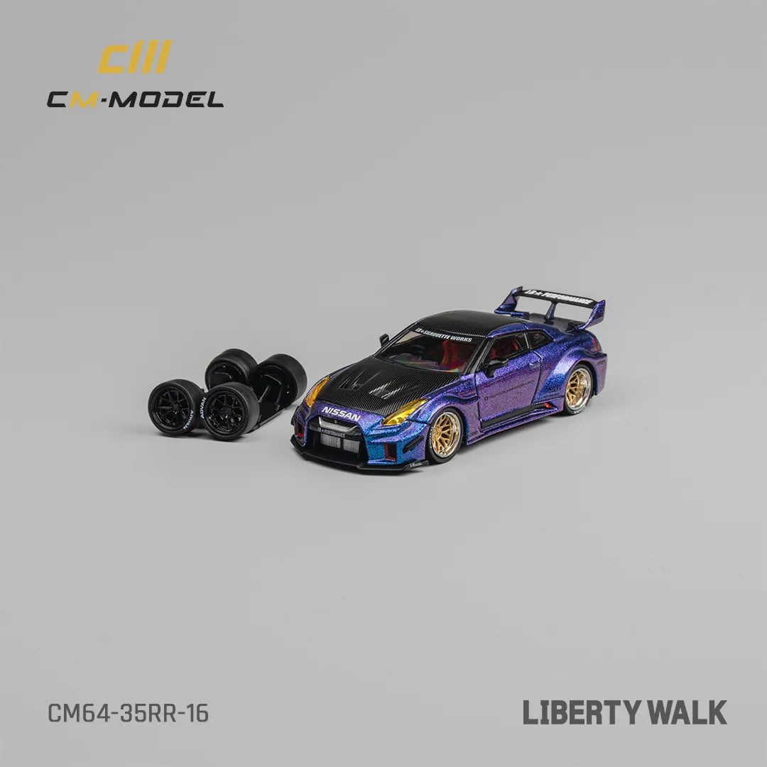 Angled perspective of Nissan LBWK 35GT‑RR Chameleon by CM Model
