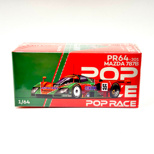 Pop Race Mazda 787B 1991 Le Mans 24H Winner 1:64 diecast model boxed front view