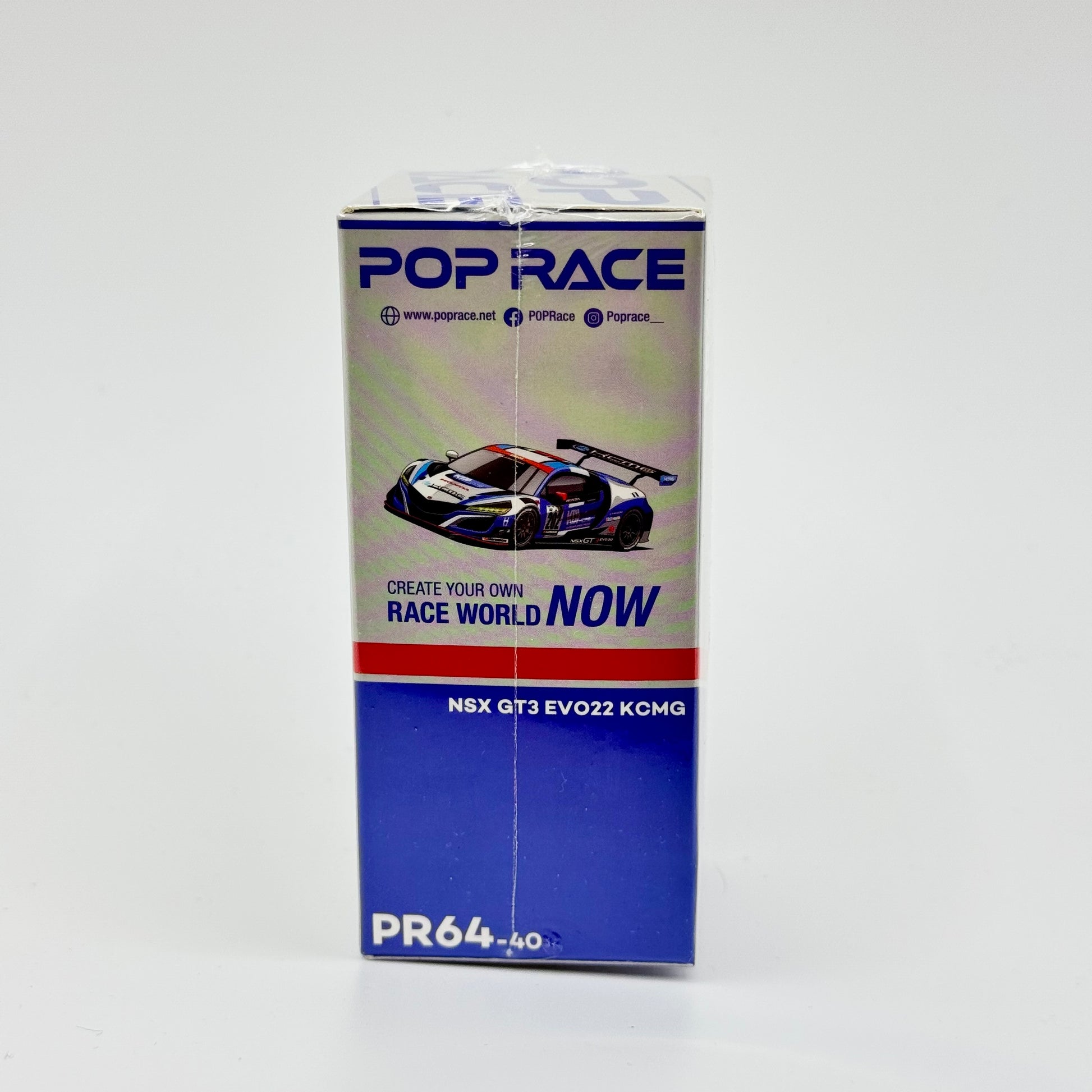 NSX GT3 EVO22 KCMG Pop Race packaging angled view