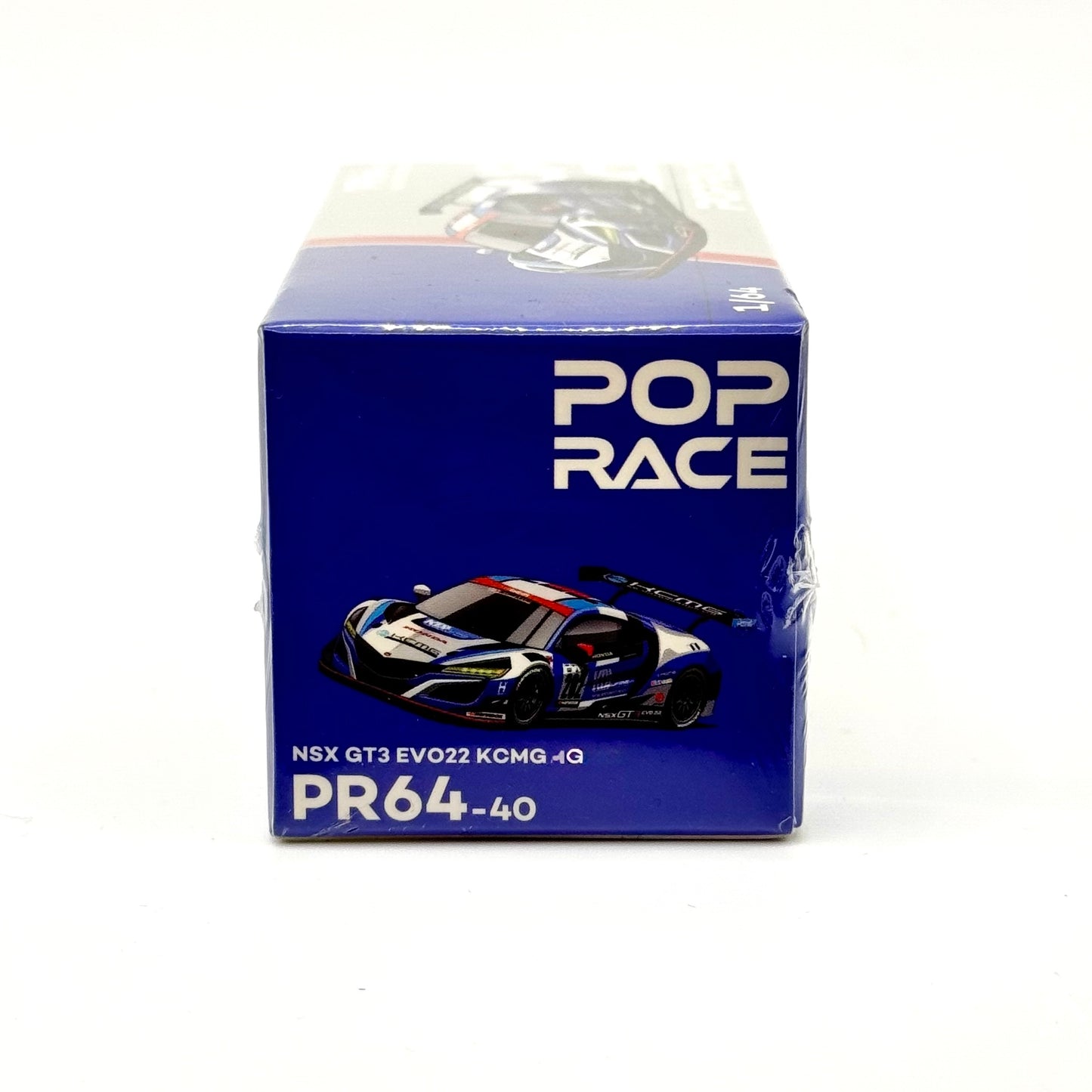 Pop Race NSX GT3 EVO22 KCMG 1:64 diecast box side