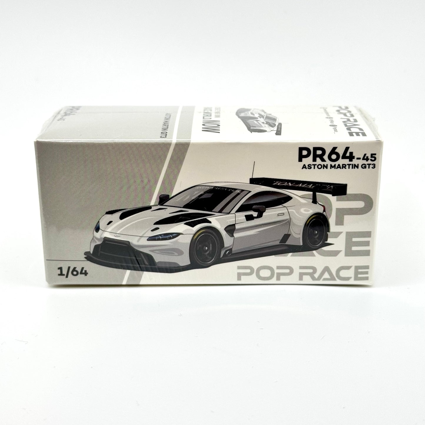 Pop Race PR64-0045 Aston Martin GT3 1:64 diecast box front view